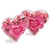 CONF-540 Acrylic Heart filled with Choc Beans 50g