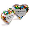 CONF-545 Acrylic Heart filled with Mini M&Ms 50g
